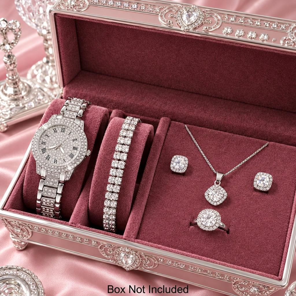 Ensemble Montre Quartz Luxe et Bijoux - GN