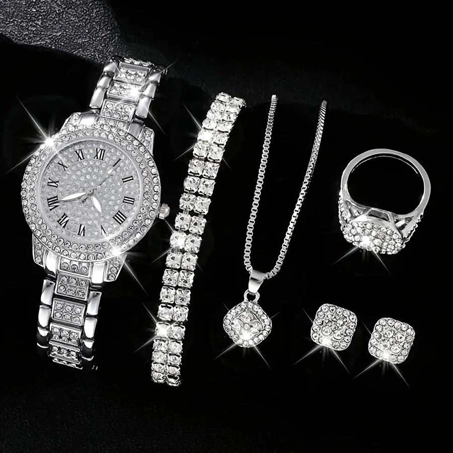 Ensemble Montre Quartz Luxe et Bijoux - GN
