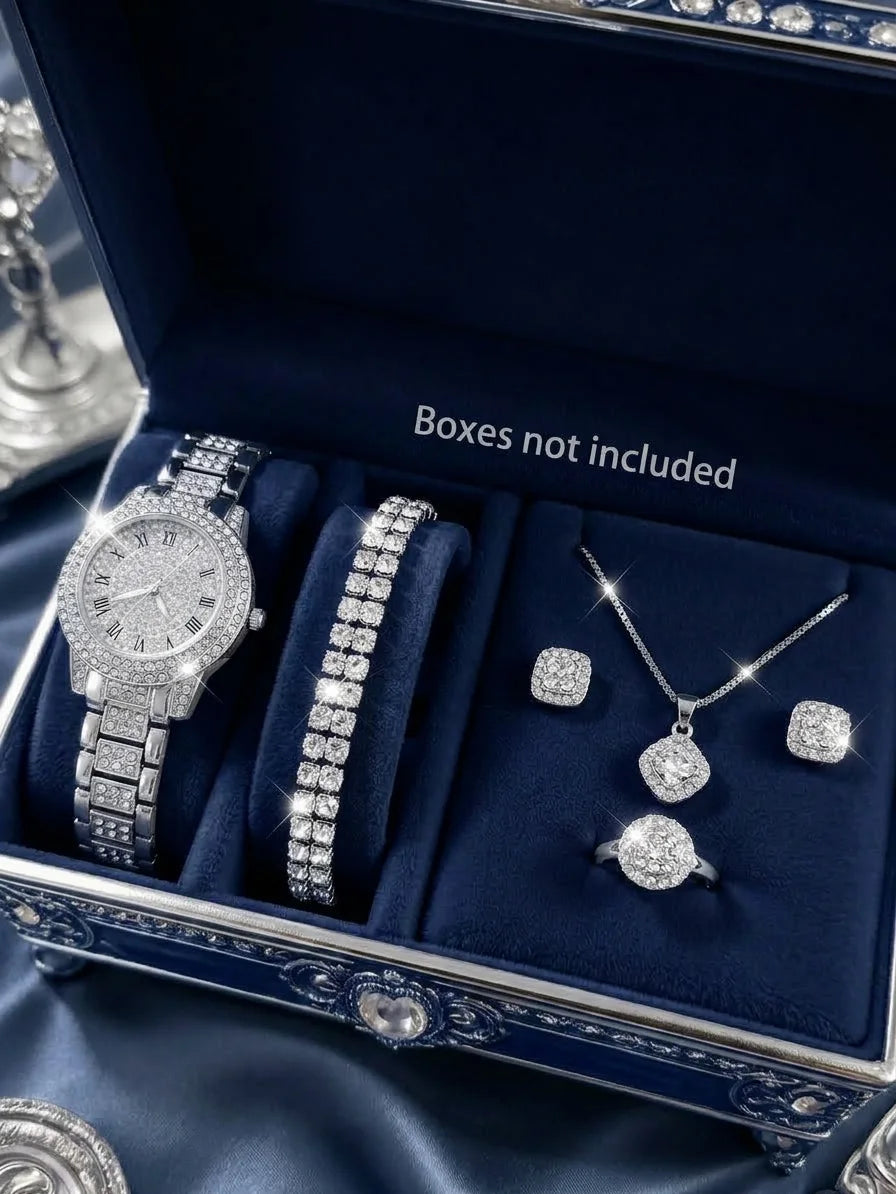 Ensemble Montre Quartz Luxe et Bijoux - GN