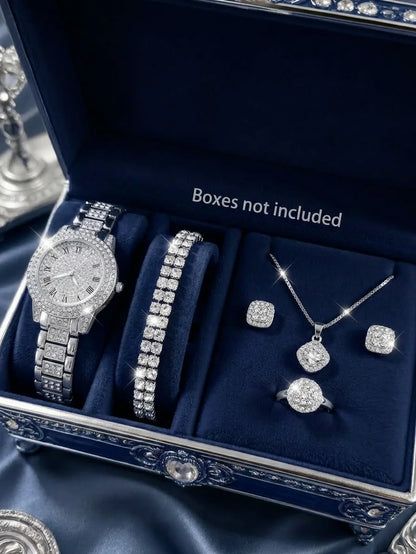 Ensemble Montre Quartz Luxe et Bijoux - GN
