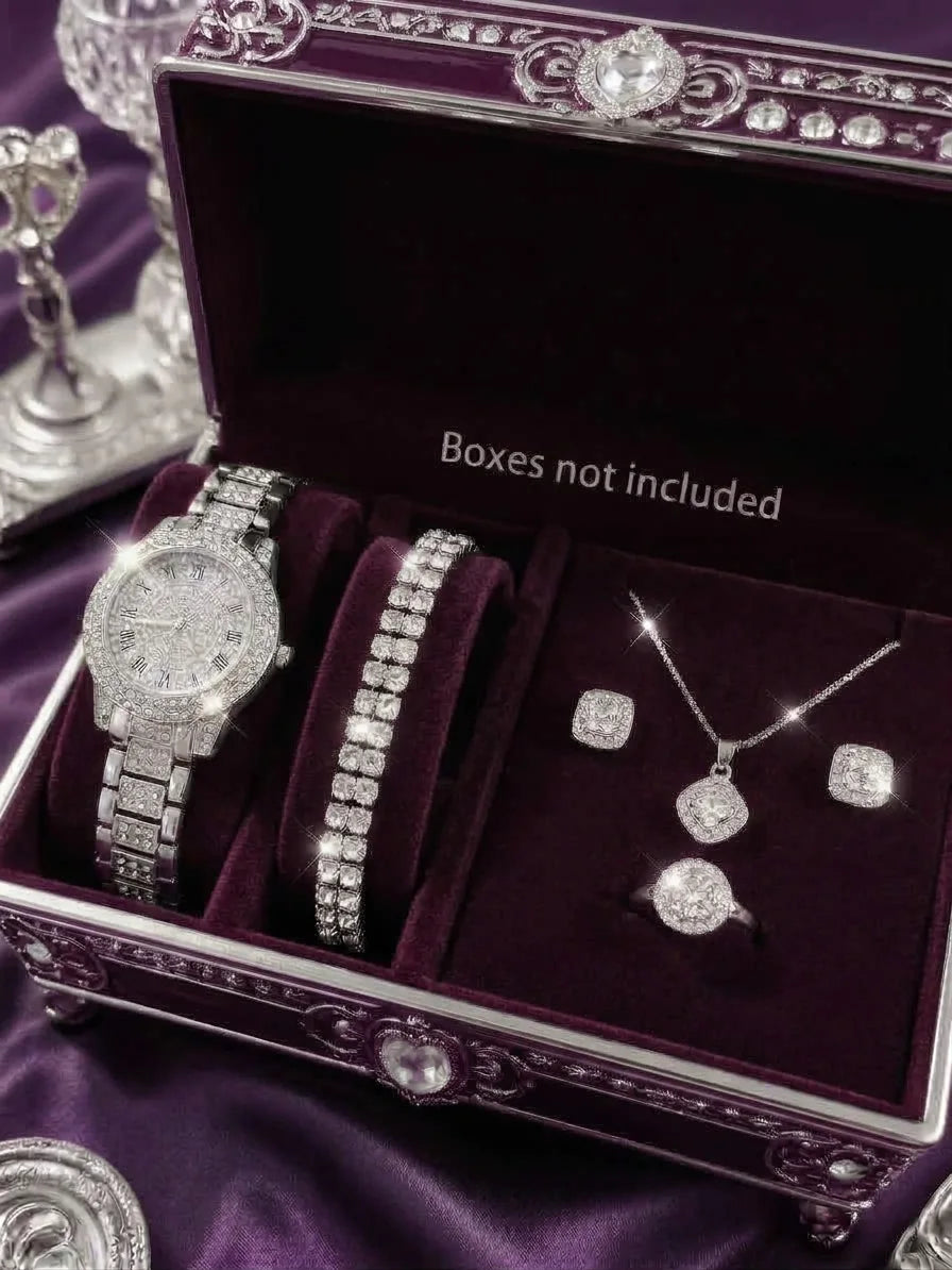 Ensemble Montre Quartz Luxe et Bijoux - GN
