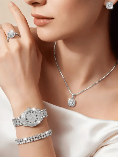 Ensemble Montre Quartz Luxe et Bijoux - GN